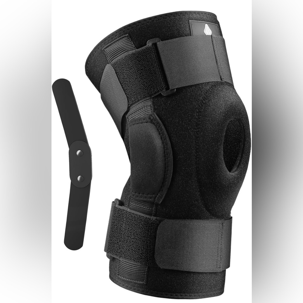 NEENCA Hinged Knee Brace w/Stabilizers for Max Support, knee pain relief XL New